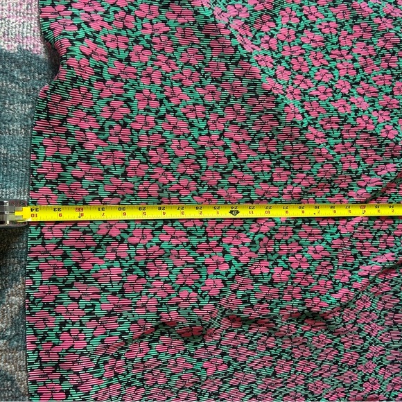 ASOS maternity mini pluses crew neck dress pink green floral - Picture 8 of 10